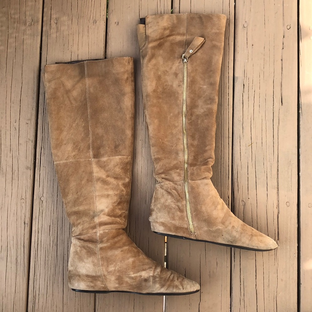 Tahari | Women's Tan Suede Shaw Boot
